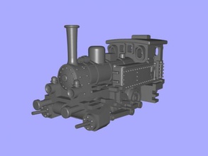 locomotora t3 juguetes maquinaria 3d print model - Mito3D