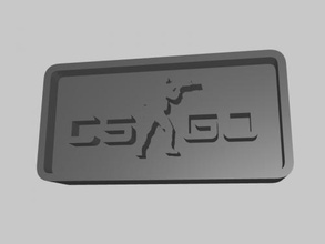 logo cs go free 3d model - download stl file Fashion Accessories popular online shooter 3d print model - Mito3D