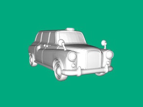 london taxi free 3d model - download stl file Toys Machinery public retro car 3d print model - Mito3D
