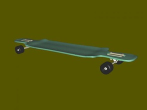 longboard obj sport zubehör 3d print model - Mito3D