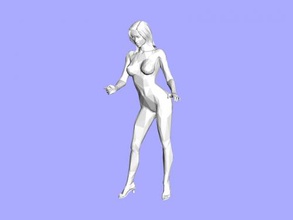 poly girl toys people 3d print model - Mito3D