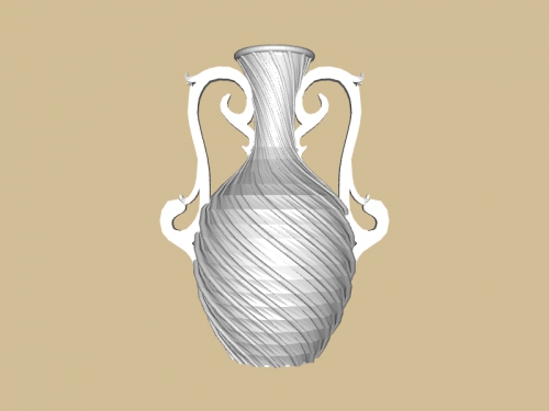 poly vase home interior 3D print model - Mito3D