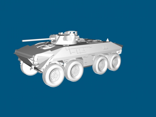 luchs free 3d model - download stl file Toys Machinery battle reconnaissance tank 3D print model - Mito3D