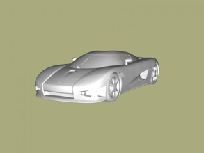 luxury sport car obj toys machinery 3d print model - Mito3D