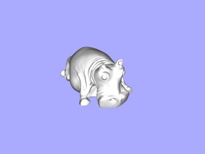 lying hippo free 3d model - download stl file Art Sculpture carvings figure 3d print model - Mito3D