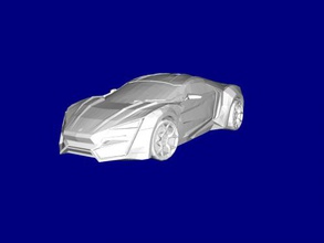lykan hypersport gratuit modèle 3d - téléchargement de fichier stl Les jouets De la machinerie libanais en voiture luxe 3d print model - Mito3D