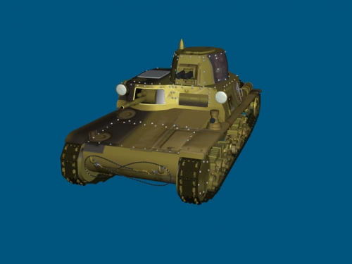m11 39 Kostenlose 3d-Modell - download obj-Datei Spielzeug Maschinen italian medium tank 3D print model - Mito3D