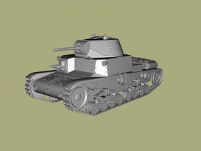 m15 42 Kostenlose 3d-Modell - download obj-Datei Spielzeug Maschinen italian medium tank 3d print model - Mito3D