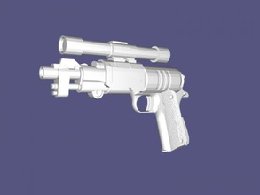 m1911 blaster toys weapon 3d print model - Mito3D