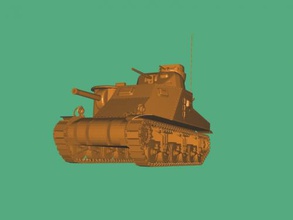 m3 lee free 3d model - download stl file Toys Machinery american medium tank 3d print model - Mito3D