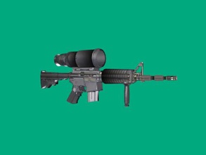 indir n dosya m4a1 pvs-4 ücretsiz 3d model Oyuncaklar Silah saldırı tüfeği güçlü bir manzara 3d print model - Mito3D