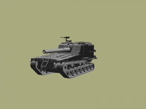 m53-55 Kostenlose 3d-Modell - download obj-Datei Spielzeug Spiele Modell self-propelled artillery world tanks 3d print model - Mito3D
