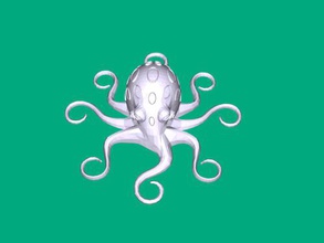 magnet-octopus free 3d model - download stl file Home Interior small object-figure marine inhabitant 3d print model - Mito3D
