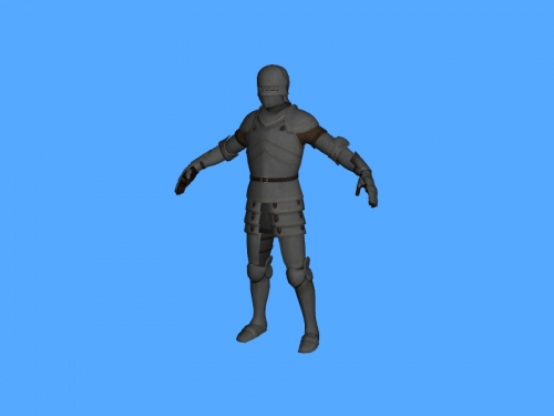 mâle de chevalier gratuit modèle 3d - télécharger le fichier obj Les jouets Personnes medieval noble guerrier 3D print model - Mito3D
