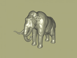 mammoth free 3d model - download stl file Toys Animals extinct animal 3d print model - Mito3D