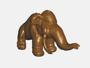 mamut de juguete gratis modelo 3d - descargar archivo stl Los juguetes A los animales figurita pequeña 3d print model - Mito3D