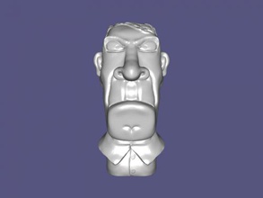 man vasya lozhkin free 3d model - download stl file Art Sculpture based picture 3d print model - Mito3D