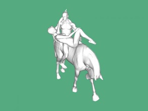homem mulher cavalo brinquedos 3d print model - Mito3D