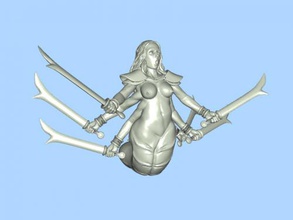 marilith livre modelo 3d - baixar arquivo obj Brinquedos Jogos parece uma cobra fêmea masmorras e dragões 3d print model - Mito3D