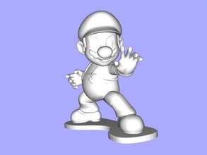 mario statuette toys games 3d print model - Mito3D