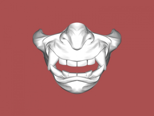 mask fangs fashion accessories 3D print model - Mito3D