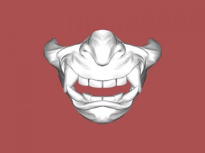 mask fangs fashion accessories 3d print model - Mito3D