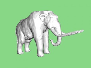 mastodonte giocattoli animali 3d print model - Mito3D