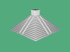 maya pyramide kunst architektur 3d print model - Mito3D