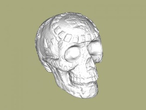 mayan skull art sculpture 3d print model - Mito3D