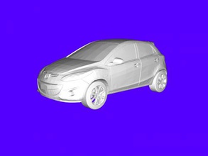 mazda 2 2011 free 3d model - download stl file Toys Machinery fast compact car 3d print model - Mito3D