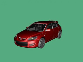 mazda 3 free 3d model download n dosya Oyuncaklar Makine mükemmel bir güzel araba 3d print model - Mito3D