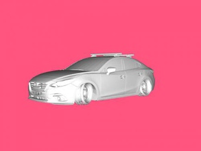 mazda 3 racing gratuita modello 3d - scaricare il file stl I giocattoli Macchine sintonizzati auto da corsa professionali 3d print model - Mito3D