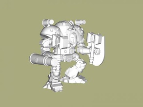 mech steampunk gratuita modello 3d - scaricare il file stl I giocattoli Macchine meccanica modulare robot 3d print model - Mito3D