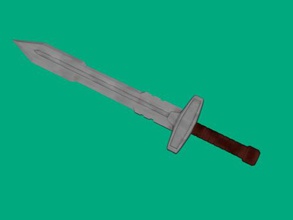 medieval sword free 3d model - download obj file Toys Weapon realistic textures 3d print model - Mito3D