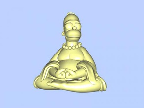 meditative homer toys cartoons 3d print model - Mito3D