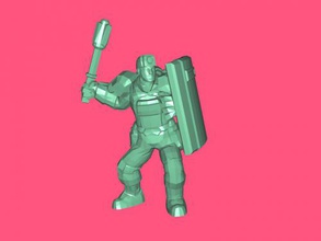 melee attack free 3d model - download stl file Toys People warrior fighting hand 3d print model - Mito3D