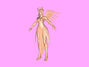 mercy free 3d model - download obj file Toys Games one heroines angel game overwatch 3d print model - Mito3D