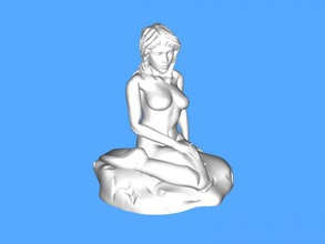 meerjungfrau spielzeuge cartoons 3d print model - Mito3D