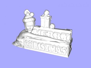merry christmas free 3d model - download stl file Toys People composition 3d print model - Mito3D