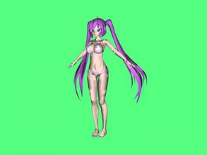 miku bikini obj oyuncaklar çizgi filmler 3d print model - Mito3D