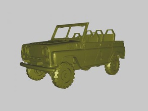 militaire de voiture gratuit modèle 3d - téléchargement fichier stl Les jouets De la machinerie puissant jeep l'armée 3d print model - Mito3D
