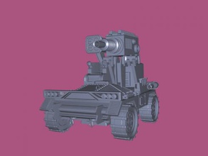 militar de transporte gratuito del modelo 3d - descargar archivo obj Los juguetes De la maquinaria armado máquina futuro 3d print model - Mito3D
