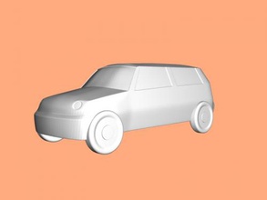 mini clubman gratuit modèle 3d - téléchargement de fichier stl Les jouets De la machinerie élégant coloré voiture 3d print model - Mito3D