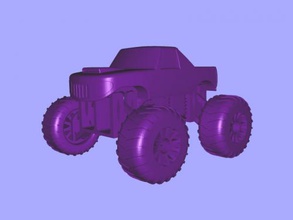 mini monster truck free 3d model - download stl file Toys Machinery toy 3d print model - Mito3D