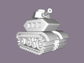mini tank gratuit modèle 3d - téléchargement de fichier stl Les jouets De la machinerie beau réservoir jouet 3d print model - Mito3D