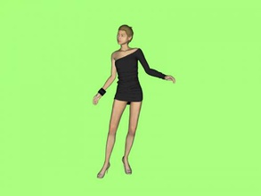 minidress free 3d model - download obj file Toys People girl very short dress 3d print model - Mito3D