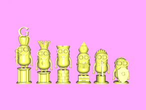 minion chess games 3d print model - Mito3D