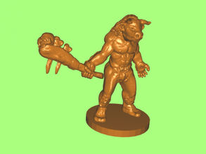 minotauro livre modelo 3d - download de arquivo stl Brinquedos Animais da mitologia grega 3d print model - Mito3D