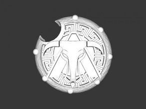 minotaur shield free 3d model - download stl file Toys Weapon round one-handed 3d print model - Mito3D