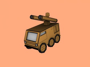 lanciamissili gratuita modello 3d - scaricare il file obj I giocattoli Macchine militare tecnica in stile cartoon 3d print model - Mito3D